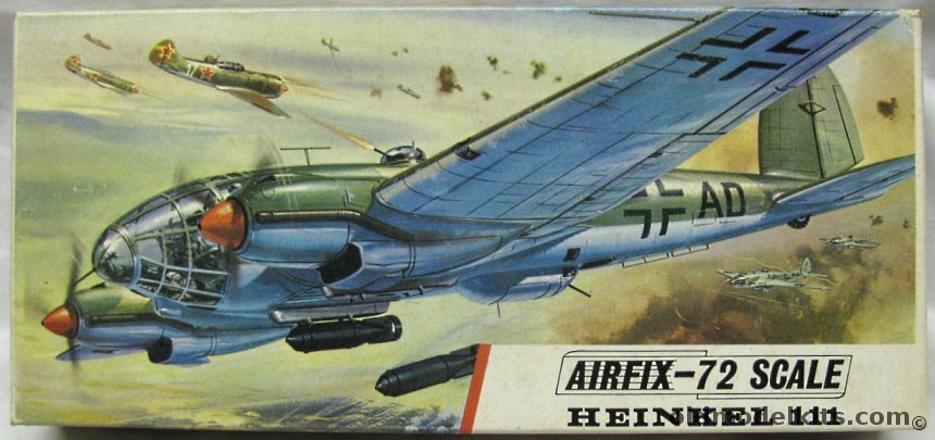 Airfix 1/72 Heinkel He-111 H-20 Medium Bomber, 484 plastic model kit